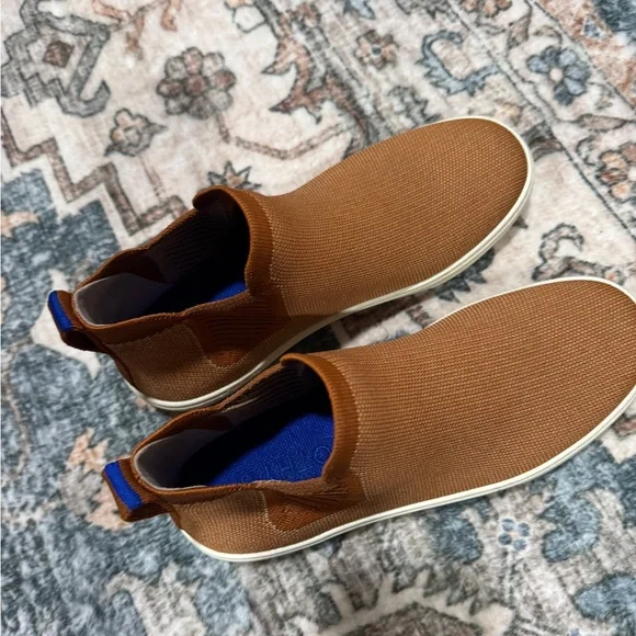 Rothy’s tan brown high top slide in washable sneaker - Picture 2 of 7